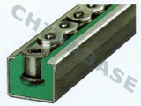 Chain guides for roller chains