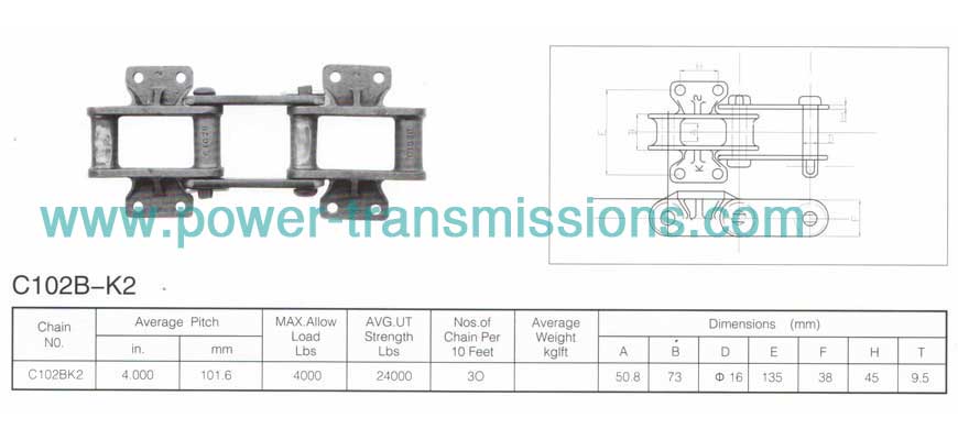 Cast Iron Chain C102B-K2