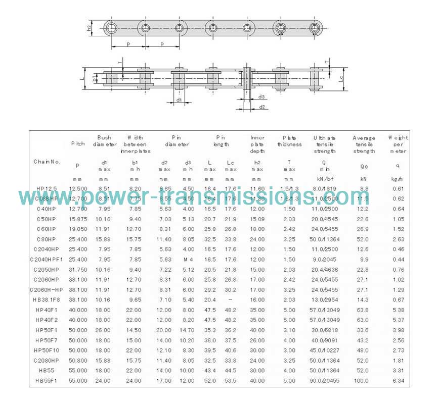 Hollow Pin Chain