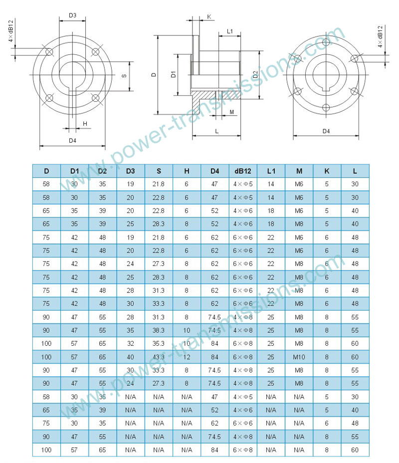 Flange Constructed Drawings and parameters