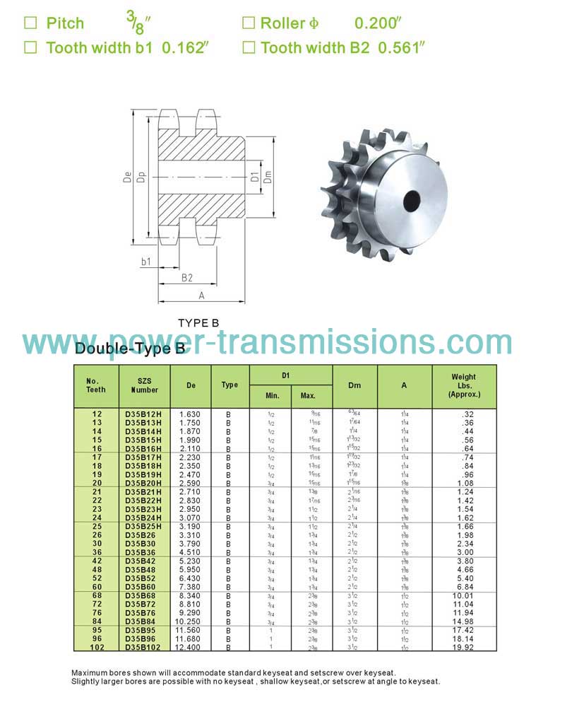 Stock Sprockets No.35-2