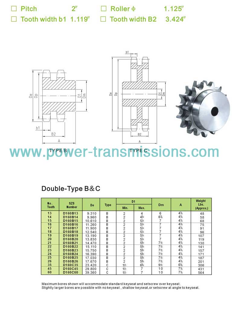 Stock Sprockets No.160-2