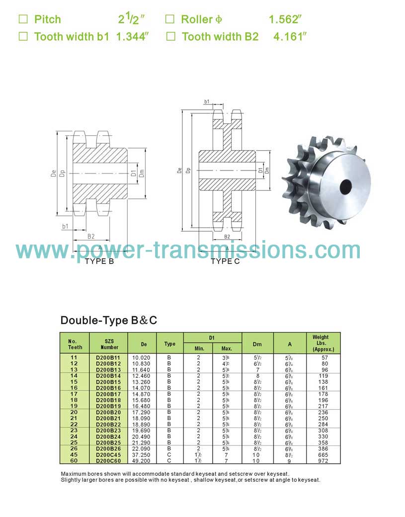 Stock Sprockets No.200-2