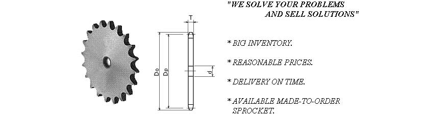 K Standard Sprockets A Type K50A