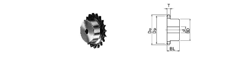 K Standard Sprockets B Type NK15B