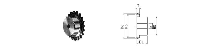 K Standard Sprockets B Type NK25B