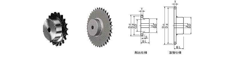 K Standard Sprockets B Type NK40B