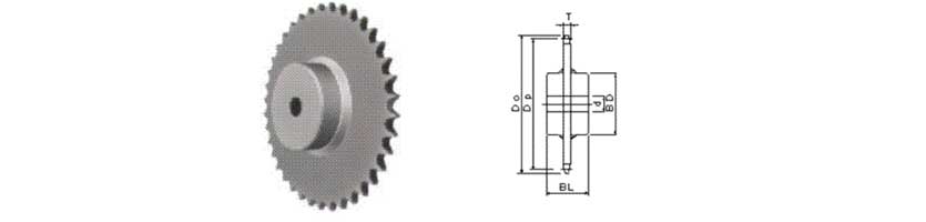 K Standard Sprockets B Type NK100C,NK120C,NK140C,NK160C