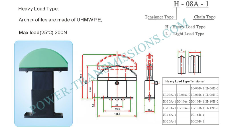 Heavy Load Sping Chain Tensioner
