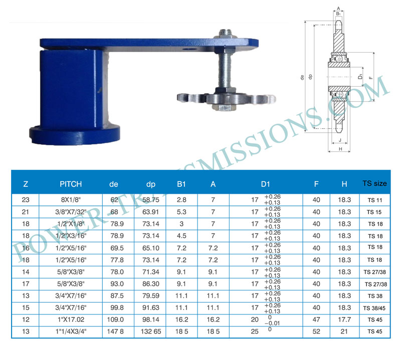 tensioning sprocket